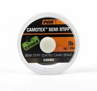 FOX полужесткий поводковый материал в оплетке Camotex Semi-Stiff EDGES 20м 2
