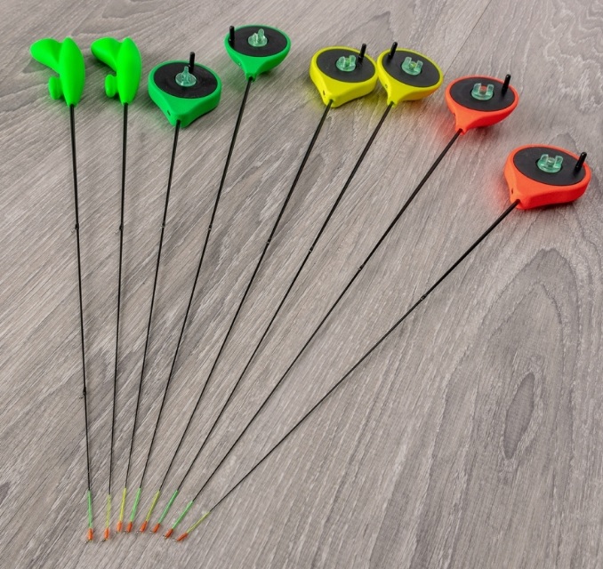 Удочка зим. RBS зеленая хлыст стеклопластик с кольцами3