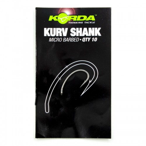 KORDA Крючок Kurv Shank №2 с бородкой1