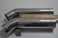 Труба угловая 45 град. на печь дровяную