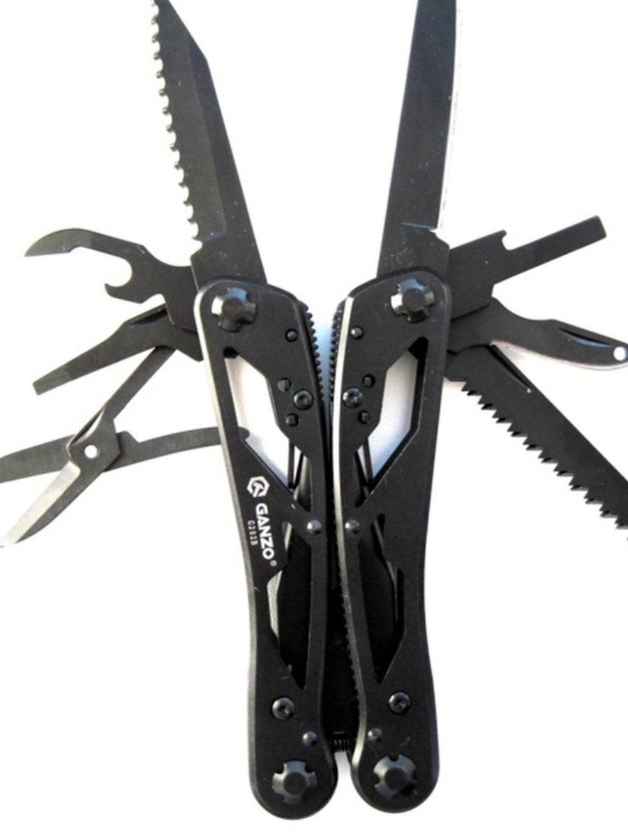 Мультитул туристический, походный, складной Ganzo G202B, 105 мм, 24 функций2