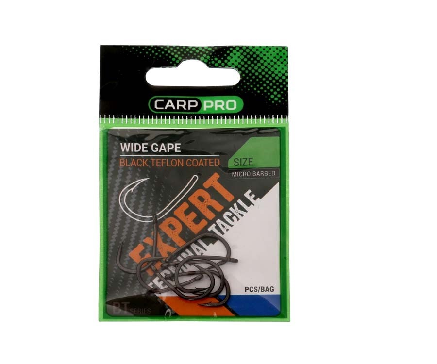 Крючок Carp Pro Black Teflon Wide Gape №6 1