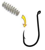 Пружинки на крючок Скорпион для каши, теста №1, для крючков №8,10,12