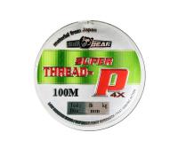 Леска SibBear плетенная Super Thread P 4x 100м (цвет-зеленый) 1