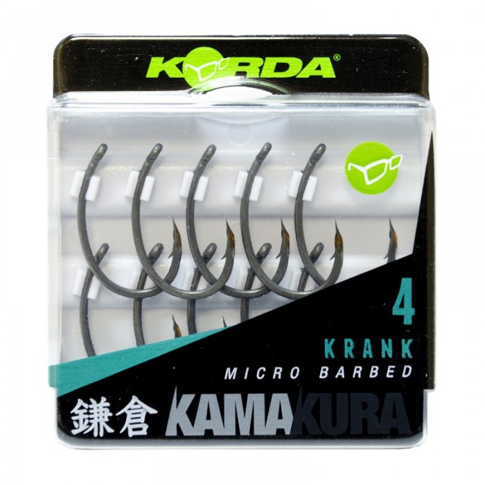 Крючок KORDA Kamakura Krank №4 с бородкой (10шт)