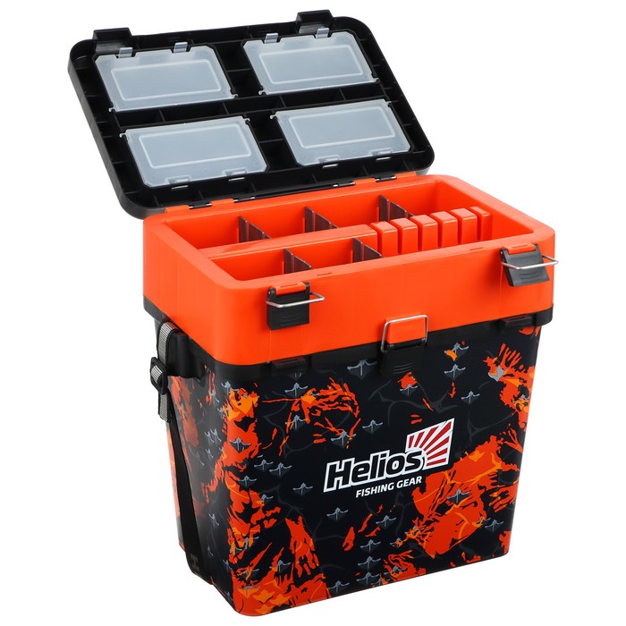 Ящик Helios рыболовный зимний SHARK оранжевый HS-IB-19-SHO1