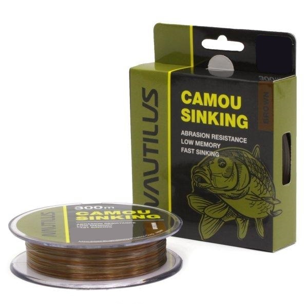 Леска Nautilus Camou Brown Sinking 300м 0.356мм 3