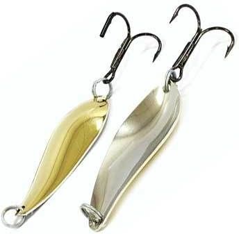 Блесна Колебалка Питер Атом (12 г) желтый-белый