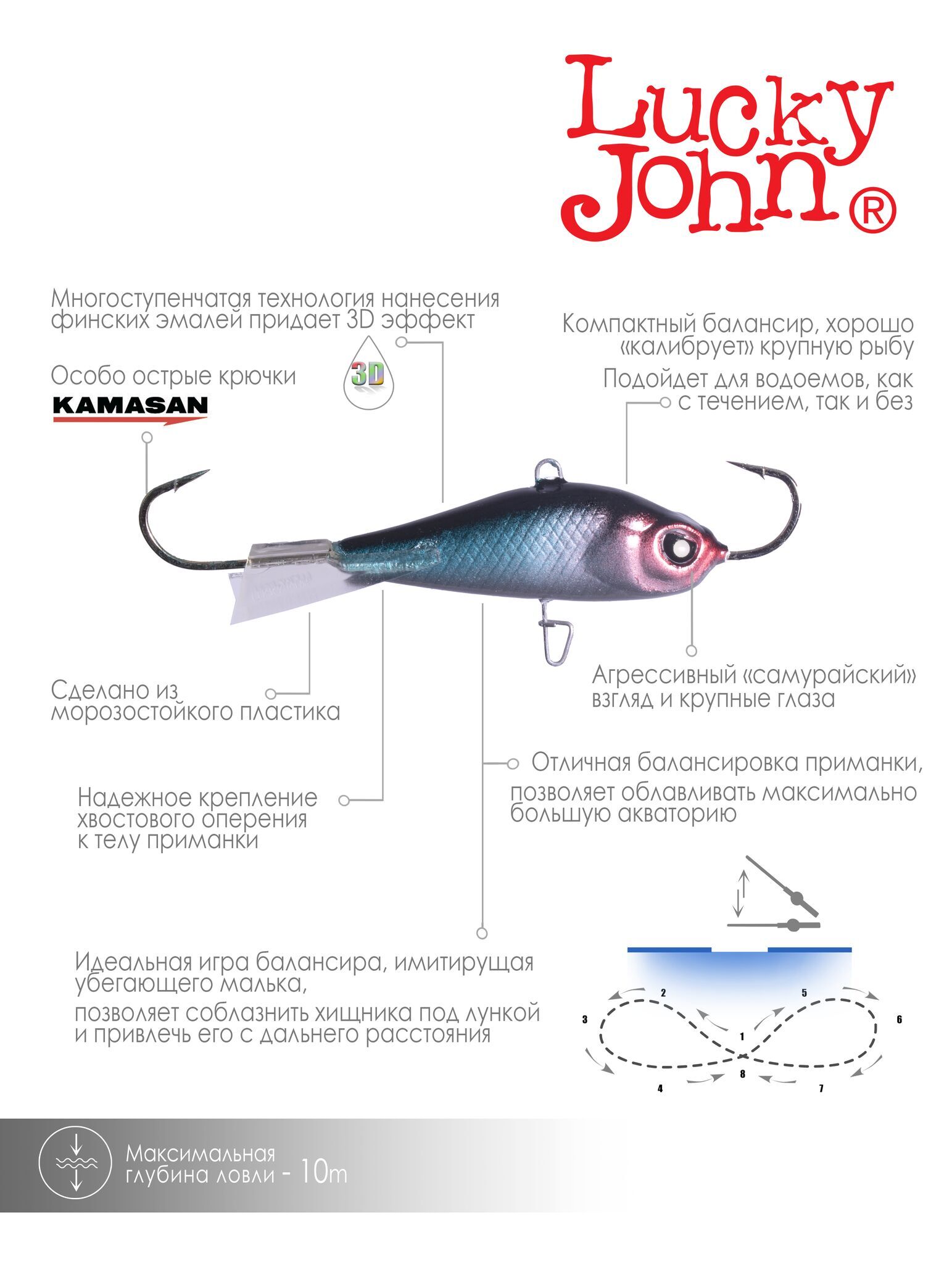 Балансир LUCKY JOHN Baltic №5, цвет 121, арт. 61500-121 23