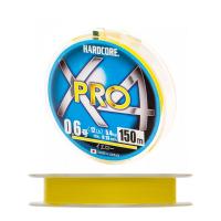 Плетеный шнур Duel PE Hardcore X4 Pro (Yellow) 150 m - 