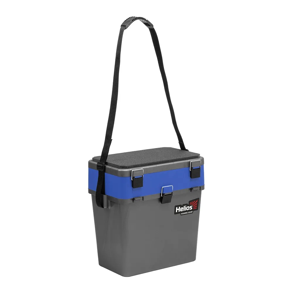 Ящик Helios рыболовный зимний серый-синий HS-IB-19-GB  3