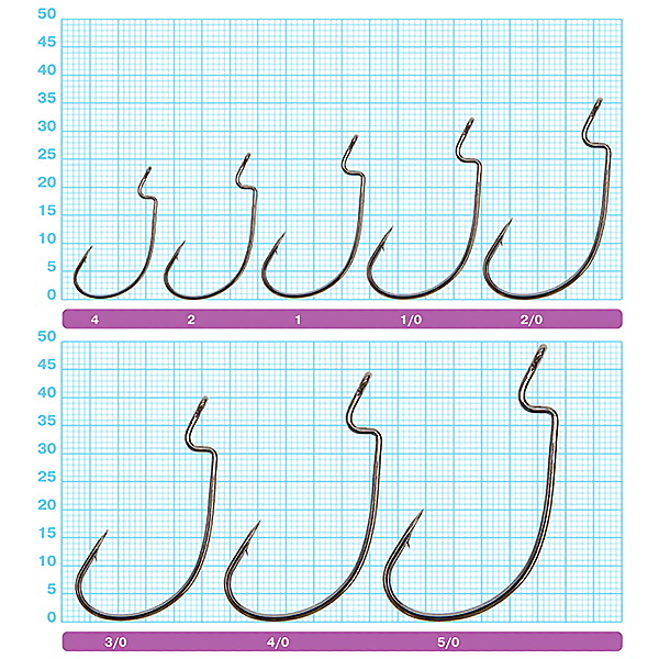 Крючок OWNER офсетный J-Hook BC №1-0 (6шт) 2