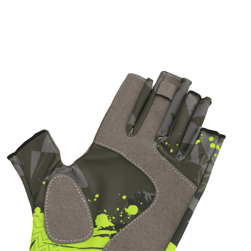 ПЕРЧАТКИ ДЛЯ РЫБАЛКИ ЛЕТНИЕ AQUATIC UPF50+ (CAMO LIME KHAKI)2