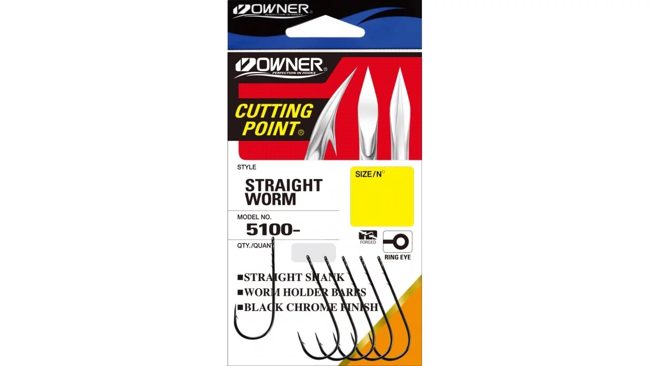 OWNER Крючок Straight Shank BC №2 6шт1