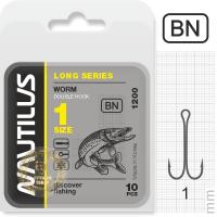 Крючок двойной Nautilus Double Long series Worm 1200 №1