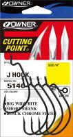 Крючок OWNER офсетный J-Hook BC №1-0 (6шт)