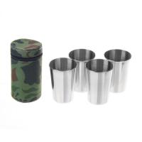 Рюмка Следопыт 60мл в тубе из oxford camo pixel, рюмки без оплетки (4шт)