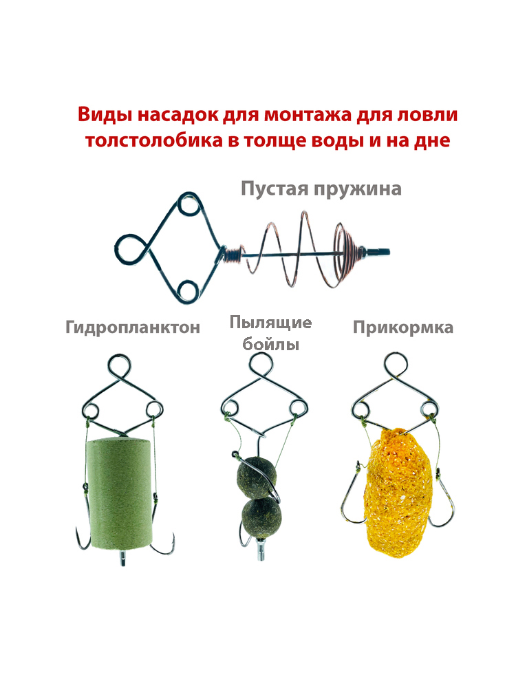 Монтаж для ловли толстолобика в толще воды1