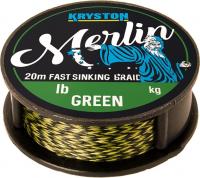 Kryston быстро тонущий мягкий плетеный поводковый материал Merlin 20м 6