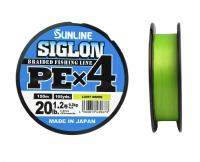 Шнур Sunline Siglon PEх4 light green 150м 1,2 20lb