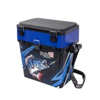 Ящик зимний Helios Ice Fishing 19л синий