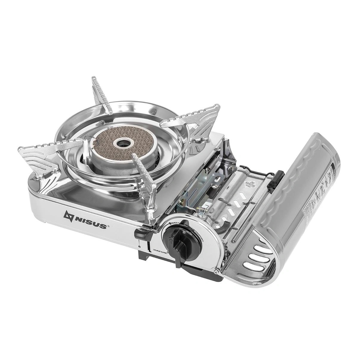 Плита газовая портат. в кейсе, горелка керамическая, ветрозащита (N-MS-8000ASC) NISUS 1