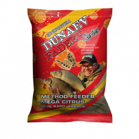 Прикормка DUNAEV-FADEEV 1кг Feeder Method Mega Citrus