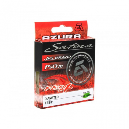 AZURA Шнур плетеный Safina PE Х4 II 150м Lime Green